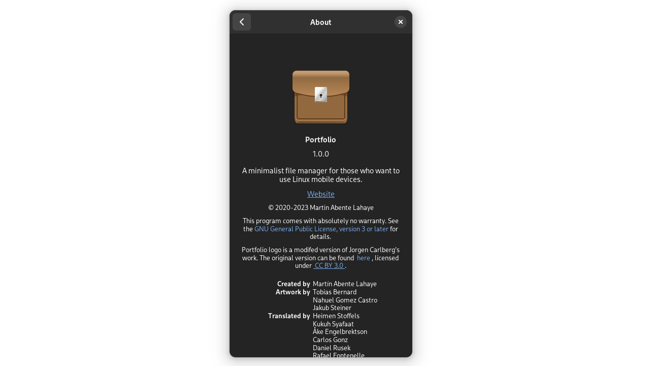 portfolio-filemanager