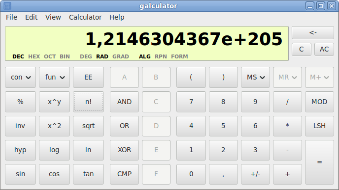 galculator