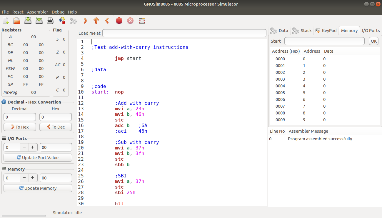 gnusim8085