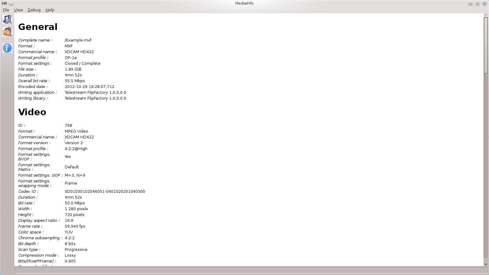 mediainfo-gui