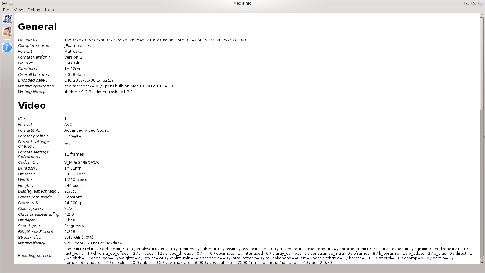 mediainfo-gui