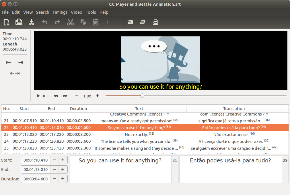 gnome-subtitles