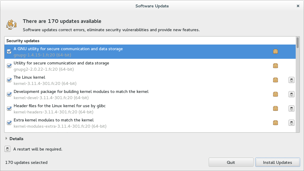 gnome-package-updater